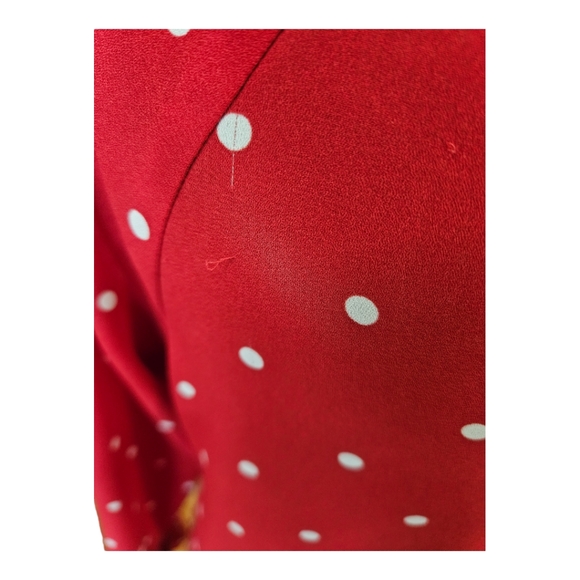 Forever 21 Red White Polka-Dot Blouse - Picture 5 of 9
